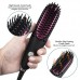Hair Straightener Brush, GloEra Adjustable Temperature Fast Heating Mini Portable Lightweight Straightening Hair Brush with 2pcs Heat Resistant Gloves Suitable for Various Hairstyles & People 