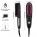 Hair Straightener Brush, GloEra Adjustable Temperature Fast Heating Mini Portable Lightweight Straightening Hair Brush with 2pcs Heat Resistant Gloves Suitable for Various Hairstyles & People 
