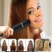 Hair Straightener Brush, GloEra Adjustable Temperature Fast Heating Mini Portable Lightweight Straightening Hair Brush with 2pcs Heat Resistant Gloves Suitable for Various Hairstyles & People 